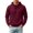 Wine, variant on Men's Long Sleeve Hooded Sweatshirt Pullover Top with Drawstring Relaxed Fit Soft Polar Casual Streetwear Lightweight Warm Thermal for Fall Winter Daily Wear Fashion Army Green L
