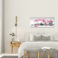 thumbnail image 5 of 3 Piece Orchid Flower Painting Wall Art Zen Stones Pink Floral Pictures Prints Peaceful Meditation Artwork Home Bedroom Bathroom Yoga Room Spa Decoration Ready to Hang, 5 of 6