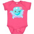 thumbnail image 3 of Inktastic Cute Octopus Blue with Star Boys or Girls Baby Bodysuit, 3 of 5