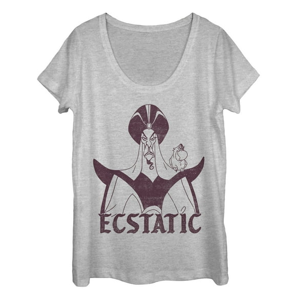 Women's Aladdin Jafar Ecstatic  Scoop Neck Athletic Heather Large