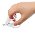 thumbnail image 2 of Unique Bargains 1 Pc Portable Short Handle Nail Scissors Toenail Clippers for Child 3.15"x2.24"x0.39" White, 2 of 6