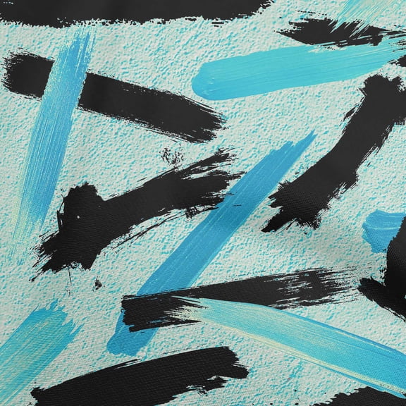 oneOone Polyester Spandex Turquoise Blue Fabric Brush Diy Clothing Quilting Fabric Print Fabric By Yard 56 Inch Wide