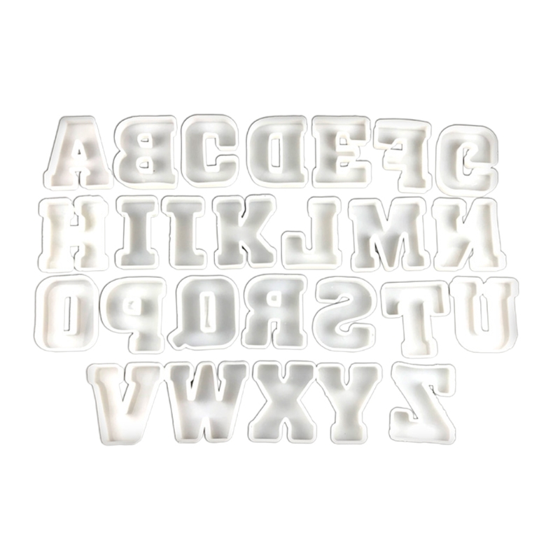 26Pcs Silicone Alphabet Molds Large Letter Molds Epoxy Resin Molds for DIY Craft