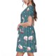 thumbnail image 2 of Disketp Flamingo para Vestido de Manga Corta para Mujeres, Vestidos de Verano para Mujeres, Casual y Holgado para la Playa, 2 of 6