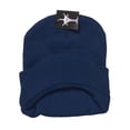 thumbnail image 2 of Cuffless Beanie Visor Cap, Navy, 2 of 2