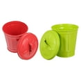 thumbnail image 3 of SHISUYAN 2pcs Trash Can Desktop Waste Container Small Trash Bin for Office Brush Holder Small Flowerpot, 3 of 9
