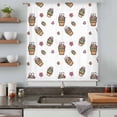 thumbnail image 4 of Easter Rabbits Ears Sheer Curtains 72 Inches Long, Spring Cactus Potted Plant Flowers Light Filering Curtains, Breathable Simi Curtain Privacy Drapes for Living Room Bedroom Window Treatment, 4 of 9