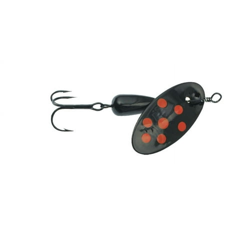 UPC: 0023634015851 | Panther Martin Spotted Spinner Black Fluorescent Spots 1/16oz Spinnerbaits