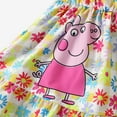 thumbnail image 4 of Peppa Pig Toddlers Girls Dresses Flower Graphic Floral Spaghetti Strap Sleeveless Dress Size 4-5T, 4 of 7