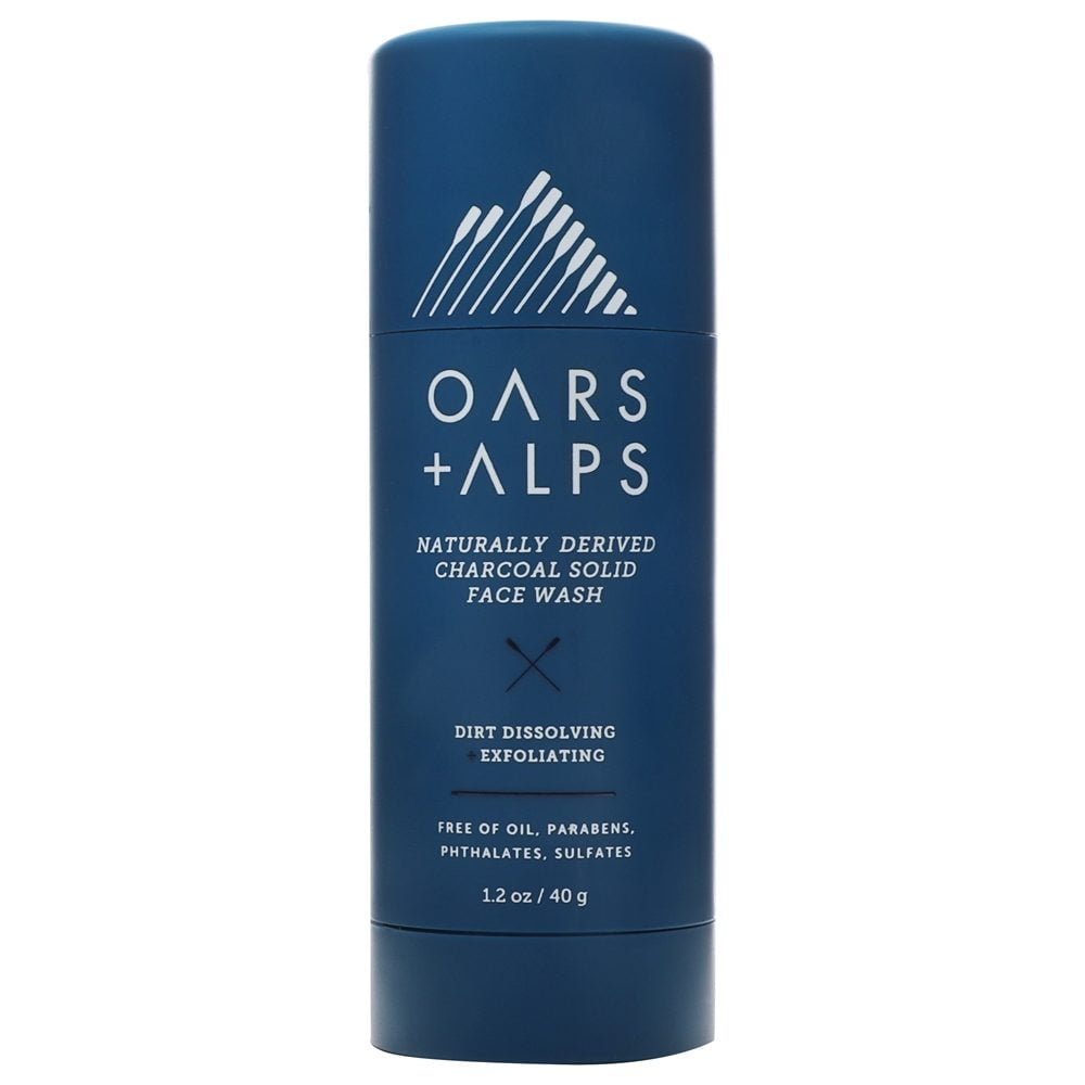 Oars + Alps - Naturally Derived Charcoal Solid Face Wash Stick - 1.2 oz
