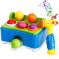 thumbnail image 1 of Juguete para golpear a niños y bebés, martillo con iluminación musical, pelota para golpear, ejercicio de inteligencia, entrenamiento de fuerza, regalo para niños, 1 of 8