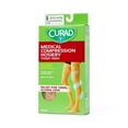 thumbnail image 5 of CURAD Thigh-High Compression Hosiery with 20-30 mmHg, Tan, Size B, 1 Pair, 5 of 5