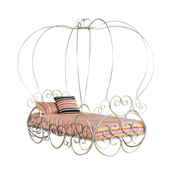 ACME Furniture Priya Twin Bed with Canopy in Silver