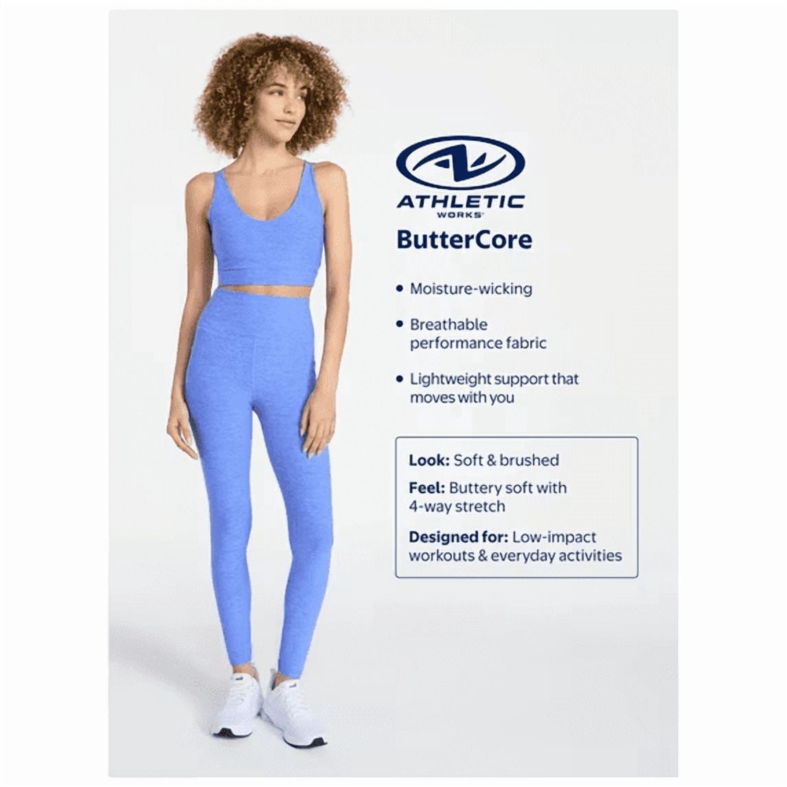 Athletic Works Women’s and Women’s Plus ButterCore Wide Leg Pants, 30” Inseam, Sizes XS-4X