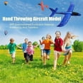 thumbnail image 7 of SAYFUT Led Rainbow Light Hand Airplane Toys for Kids 18.89 INCH Large Throwing Foam Plane Glider for Boys Girls Birthday Gift Glow in The Dark Outdoor Sport Flying Game Toy, Blue/ Red/ Green/ Yellow, 7 of 7