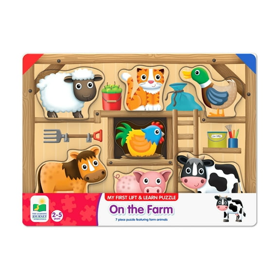 The Learning Journey My First Lift & Learn Puzzle - On the Farm: 7 Pcs
