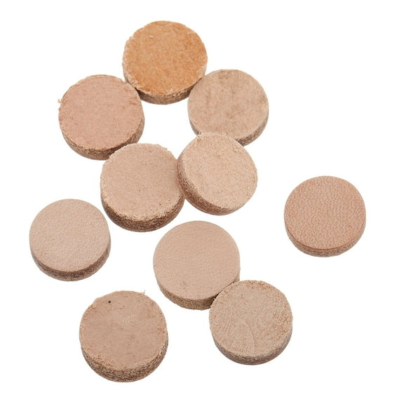 Hemoton 10pcs PU Cue Tips Pool Billiard Cue Tips Replacement Pool Stick Tips Billiard Cue Tips for Pool Cues Stick and Snooker Stick Accessories