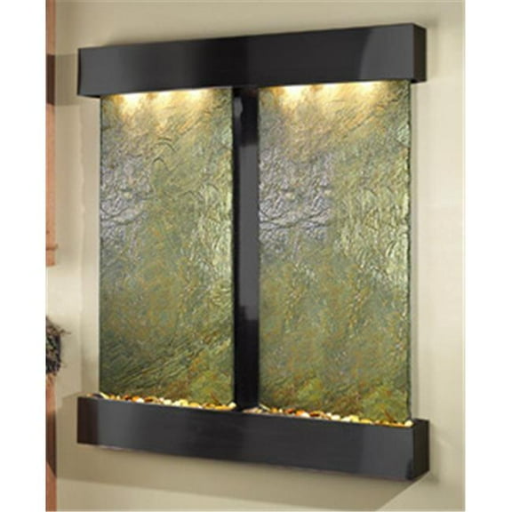 Adagio CFS1502 Cottonwood Falls - Green Natural Slate Wall Fountain