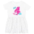 thumbnail image 3 of Inktastic Dinosaur Party-fourth Birthday Girls Toddler Dress, 3 of 5
