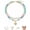 Colorful 2, variant on Layered Necklaces for Women, 14K Gold Plated Heart Pendant & Colorful Acrylic Beaded Choker, Anti-Tangle Single Clasp Boho Summer Beach Jewelry