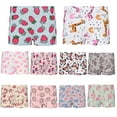 thumbnail image 4 of LYMAYTER 1-9 Years Baby Girls Cotton Boxer Briefs Soft Cartoon Cotton Underwear 3 Pieces Print Panties Comfort Breathable Briefs for Kids Toddler, 4 of 9