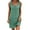 Green, variant on Up to 30% off Sundresses for Women 2025 Summer Saving, Women's Solid Color Suspender V-neck Double-layer Crepe Button Up Dress With Pockets(Wine,XXL)