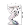 thumbnail image 3 of 2026 New Drippy Ghost Pedestal, 7.1 Inch Candle Holder for 3-wick, Candle Holder for Halloween Fall Decor Indoor, Unique Christmas Halloween Decorations Ghost Halloween Decorations Indoor, 3 of 8