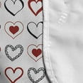thumbnail image 4 of Love Microwave Oven Cover, Hand Drawn Style Doodle Hearts Valentines Day Romance Hipster Modern Pattern, Water Resistant Organizer with Pockets for Kitchen, 36" x 12", Ruby Black White, by Ambesonne, 4 of 4