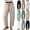 Green, variant on Womens Wide Leg Barrel Pants Drawstring Palazzo Pants Casual Beach Vacation Trousers with Pockets S-2XL