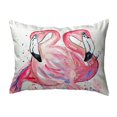 thumbnail image 2 of Betsy Drake KS636 11 x 14 in. Betsys Flamingos Small No-Cord Pillow, 2 of 2