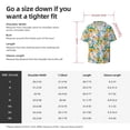 thumbnail image 5 of Lsque Colorful Fruits print Men's Cuban Collar Short Sleeve Shirt Summer Beachwear Casual Button Down Fashionable Vacation Leisure Shirt-4X-Large, 5 of 7