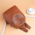 thumbnail image 3 of Women Backpack Tide Bag Wild Soft Leather Student Bag Simple Backpack, 3 of 6