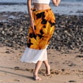 thumbnail image 6 of Maple Leaves Stylish Chiffon Beach Dress with Polyester Straps - for the Beach, 6 of 6