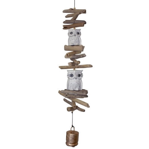 Cohasset Gifts 617 Wind Twin Oscar Cohasset, White Owl Bell