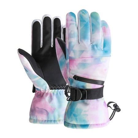 

Luckinbaby Adults Gloves Pair Waterproof Thickened Floral Print Protector