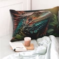 thumbnail image 4 of KLL Realistic Colorful Chameleon Pillow Covers Envelope Closure,Super Soft and Cozy Fuzzy Fleece Pillow Case Cover (No pillow core） 20"x30", 4 of 5