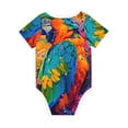 thumbnail image 6 of Sigee Vibrant Parrot Splash Art for Baby Unisex Baby Cotton Short-Sleeve Bodysuits Soft Cotton, Breathable-18 Months, 6 of 7