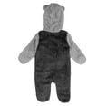 thumbnail image 3 of Newborn & Infant Black Vegas Golden Knights Game Nap Teddy Fleece Bunting Full-Zip Sleeper, 3 of 3