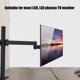 thumbnail image 4 of Computer Monitor Stand, TVs Stand Steel Plate Space Saving Strong Structure  For Living Room For 10-32 Inch Screen, 4 of 8