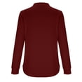 thumbnail image 7 of RongHuan Women's Crew Neck Tshirt Long Sleeve Henley Shirt Loose Fit Casual Tops Button Up Pullover Tees, 7 of 7