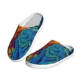 thumbnail image 2 of Kdxio Vibrant Rainbow Parrot Fantasy Women's Men's Slippers Plush Slip-On House Slipper for Winter Indoor Soft Cushion Non-slip Fluffy Slides Slippers-8, 2 of 7