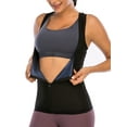 thumbnail image 2 of LELINTA Women Plus Size Sauna Sweat Vest  Waist Trainer Vest Underbust Corset Body Shaper Sauna Suit TaLELINTA Top with Zipper for Weight Loss Workout Shirt, 2 of 8