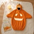 thumbnail image 6 of AHGQT Halloween Pumpkin Onesie Pajamas for Adults, Oversized Pumpkin Plush Hooded Onesie, Soft Plush One Piece Jumpsuit for Halloween Party, Cosplay, Lounging and Sleepwear, 6 of 9