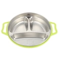 thumbnail image 4 of MasteelfCA Double Handle Food Plate Divided Food Serving Plate 3 Compartment Divided Food Plate Kids Accessory, 4 of 8