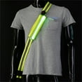 thumbnail image 4 of BIBABLYKE High Visibility Reflective Belt Sash with Safety Light USB Rechargeable LED Light Up Running Belt for Runner Walkers, 4 of 8