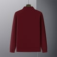 thumbnail image 5 of pstuiky manga larga para hombre, Blusa/camisa informal y moderna de color liso con cuello alto, manga larga y bolsillo con cremallera para hombre camisetas de hombre s, 5 of 5