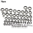 thumbnail image 1 of 78x Fishing Rod Guide Ring Tip Telescopic Rod Eye Ring for Rock Fishing Rod DIY, 1 of 11