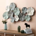 thumbnail image 3 of LuxenHome Multi-Color Metal Flowers Modern Wall Decoration for Bedroom, Living Room, Dining Room, 3 of 8