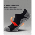 thumbnail image 3 of Men's No Show Compression Athletic Socks, Cushioned for Running Hiking, 3 of 7
