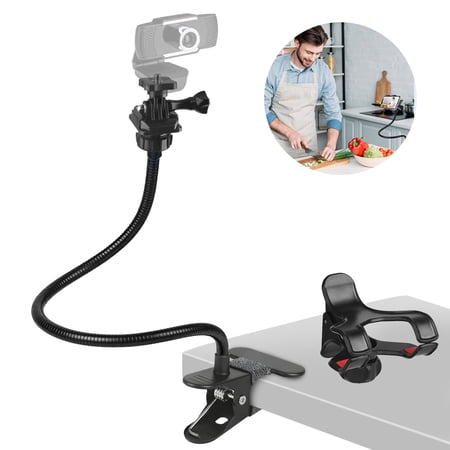 EEEkit 22" Webcam Stand Camera Mount for Desk Bed, 360° Flexible Gooseneck Camera Mount Fit for Microphone, Webcam and Action Camera